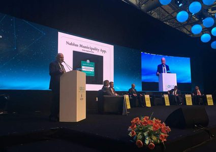 رئيس بلدية نابلس يشارك في المؤتمر العالمي للمدن الذكية في اسطنبول