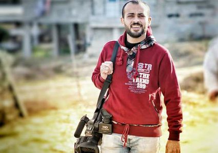 استشهاد الصحفي أحمد أبو حسين متأثراً بجراحه التي أصيب بها شرق جباليا