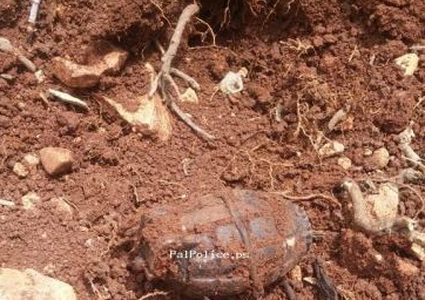 الشرطة تتلف جسماً مشبوهاً شرق نابلس