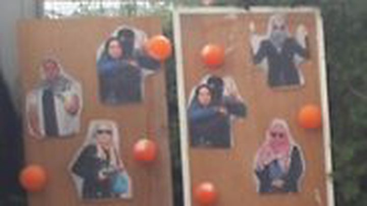 الإحتلال يستخدم صور الفلسطينيين كأهداف للرماية !