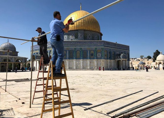 "الأوقاف" تواصل استعداداتها لاستقبال شهر رمضان في الأقصى