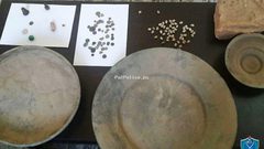 نابلس: ضبط 114 قطعة أثرية والقاء القبض على مشتبه به