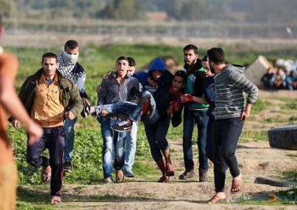 6 إصابات برصاص الاحتلال إحداها خطيرة شرق المغازي