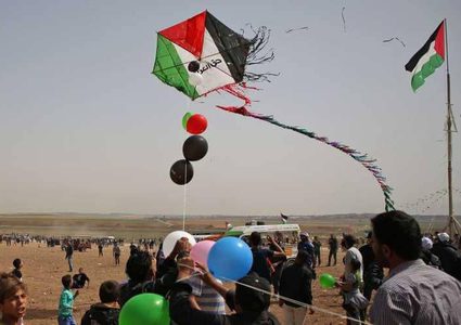 تكنولوجيا إسرائيلية للتعامل مع الطائرات الورقية بغزة