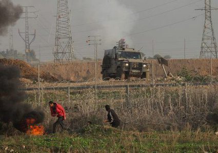 استشهاد شابين شرق خانيونس