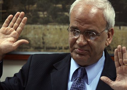 عريقات يطالب بمقاطعة افتتاح السفارة الأميركية في القدس