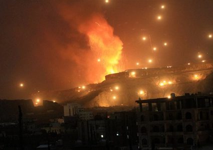 طيران الإحتلال يقصف دمشق بعد إنسحاب واشنطن من الإتفاق النووي الإيراني