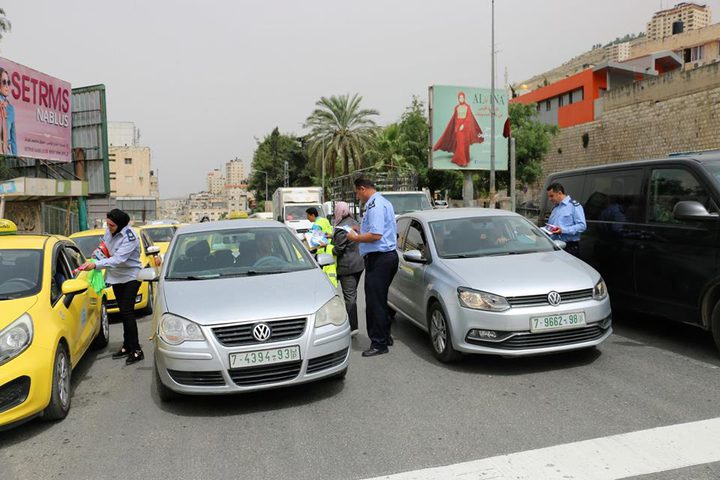 نشاط مروري في محافظة نابلس(صور)