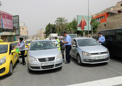 نشاط مروري في محافظة نابلس(صور)