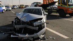 إصابة خمسة مواطنين بحادث سير جنوب نابلس