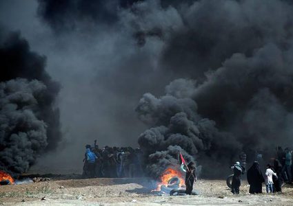 61 شهيداً حصيلة مسيرات العودة على حدود قطاع غزة