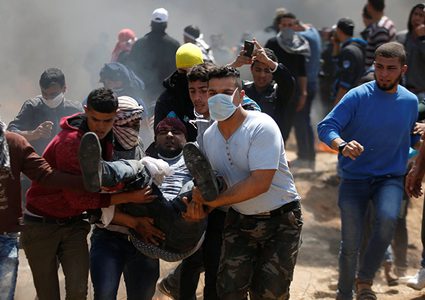 54 جريحاً في غزة في حالة موت سريري