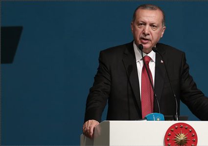 أردوغان: يد أمريكا تلطخت بالدم الفلسطيني ودولة الإحتلال تمارس "الإرهاب"