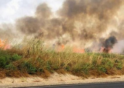 حريقان بمستوطنات غلاف غزة بفعل طائرات ورقية حارقة