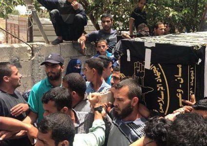 تشييع جثماني الشهيدين العمور والناقة في غزة