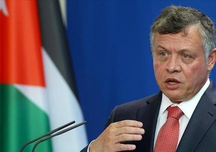 ملك الاردن يرفض التصعيد الاسرائيلي ضد غزة