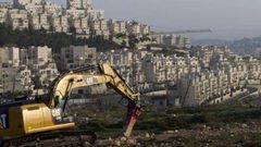 تجريف استيطاني في بروقين غرب سلفيت