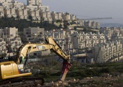 تجريف استيطاني في بروقين غرب سلفيت