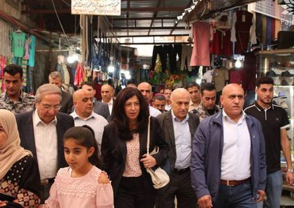 عودة تتفقد أسواق محافظة نابلس