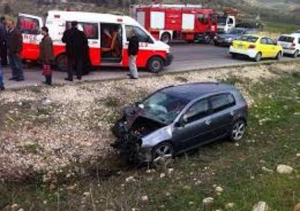 إصابتان بحادث سير غرب جنين