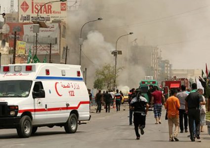 انفجار مزدوج قرب حسينية للشيعة شرقي بغداد