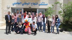 طلبة برنامج تميز ينفذون مبادرة مجتمعية في مستشفى  النجاح الوطني الجامعي