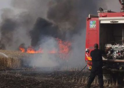 الحرائق تجتاح المستوطنات والاراضي المحتلة شرق غزة بفعل الطائرات والبالونات الحارقة