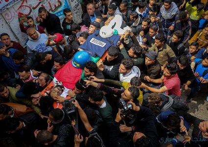 الميزان: الاحتلال قتل صحفيين وأصاب (198) آخرين خلال مسيرات العودة