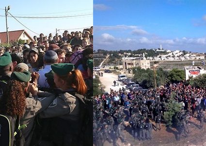 بالفيديو.. اشتباكات خلال إخلاء بؤرة استيطانية