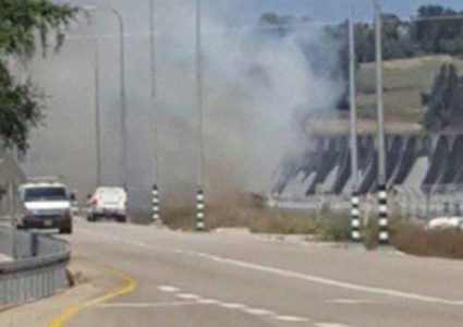 حريق في مستوطنة "كارميا" شمال غزة بفعل بالون حارق