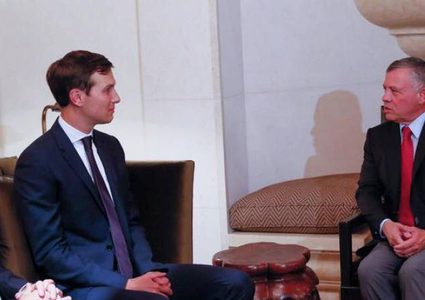 العاهل الأردني يبحث مع كوشنر وغرينبلات "مساعي السلام الأمريكية" والوضع الإنساني في غزة