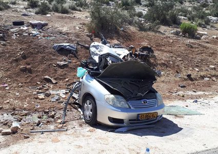 مصرع مواطنين وإصابة خطيرة في حادث سير شرق جنين