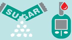 تناول السكر ليس سبباً مباشراً للاصابة بالسكري