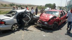أربع إصابات بينها سيدة وطفل في حادث سير جنوب جنين