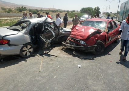 أربع إصابات بينها سيدة وطفل في حادث سير جنوب جنين