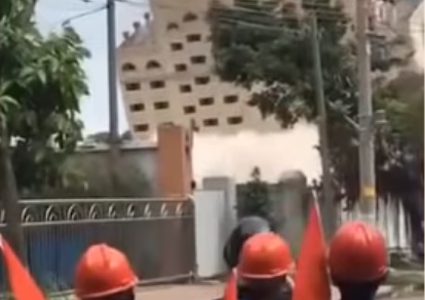 تدمير فندق من الدرجة الأولى خلال 10 ثوان! (فيديو)