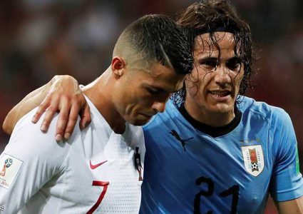 كافاني يهزم البرتغال.. ورونالدو يلحق بميسي