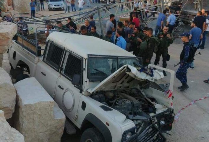 استشهاد ثلاثة عناصر من قوات الأمن الوطني بحادث سير جنوب جنين