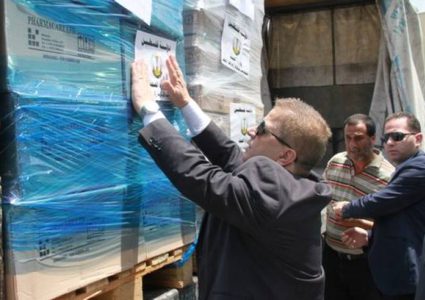 شحنة أدوية بمليون دولار لغزة