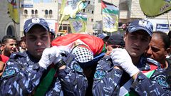 تشييع شهيدي الأمن الوطني في نابلس