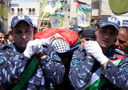 تشييع شهيدي الأمن الوطني في نابلس