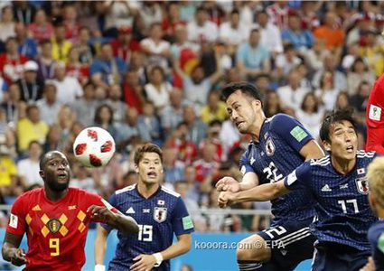 بلجيكا إلى ربع النهائي بفوزها على اليابان بثلاثة اهداف مقابل هدفين