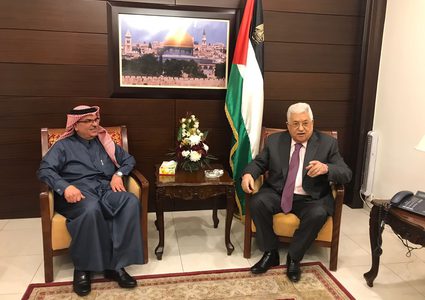 الرئيس يلتقي العمادي في رام الله