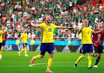 شاهد.. السويد تفوز على سويسرا بهدف وحيد وتتأهل لربع نهائي المونديال