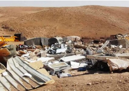 الاحتلال يهدم خيمة سكنية في سوسيا
