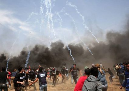 شهيد و 394 إصابة برصاص الاحتلال شرق غزة