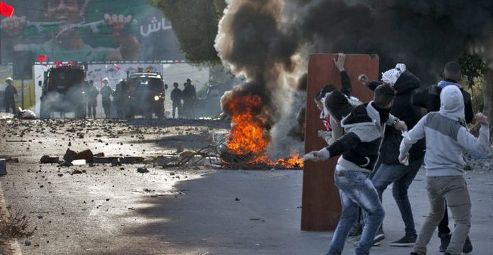 إصابات خلال مواجهات عقب مهاجمة مستوطنين قرية عوريف