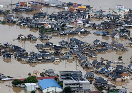 عشرات القتلى والمفقودين جراء الأمطار في اليابان