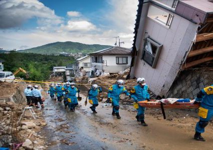الحكومة تعزي اليابان بضحايا الفيضانات والانزلاقات الأرضية