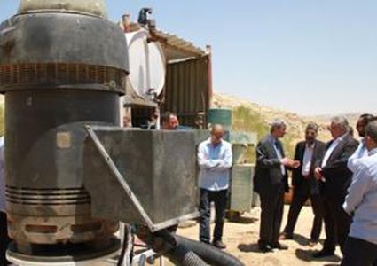 غنيم يتفقد آبار مياه عين سامية